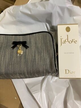 Dior cute bow cosmetic bag and Full size j’adore 50ml